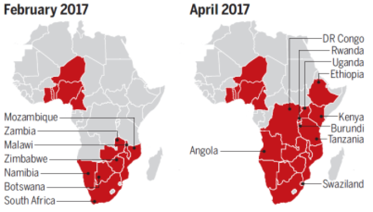 Armyworms in Africa 