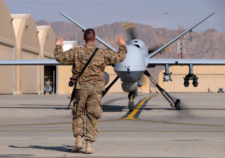 US military MQ-9 Reaper drone lands