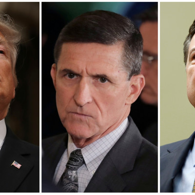 Trump, Flynn, Comey