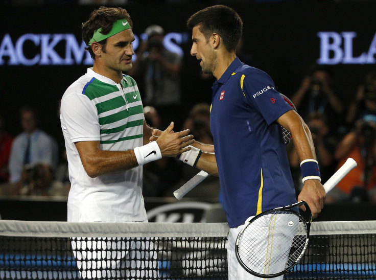 Roger Federer and Novak Djokovic