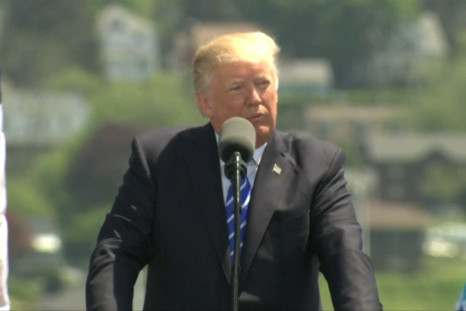 Donald Trump Decries Media Treatment In Coast Guard Commencement Speech