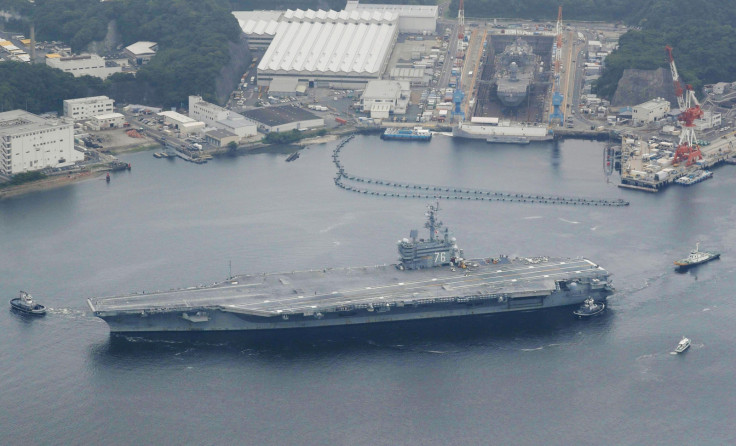 US navy strike group in Korean peninsula