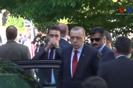 Turkish Security Clashes With Protesters In Washington As Erdogan Looks On