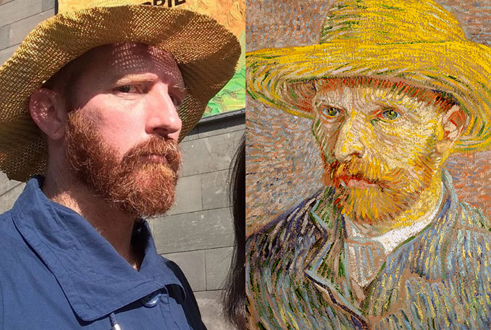 Starry starry likes: Vincent Van Gogh lookalike sparks selfie frenzy ...