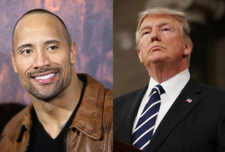 Dwayne Johnson and Donald Trump