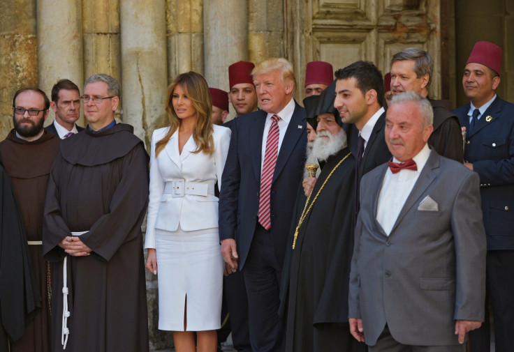 Donald Melania Trump Jerusalem Old City