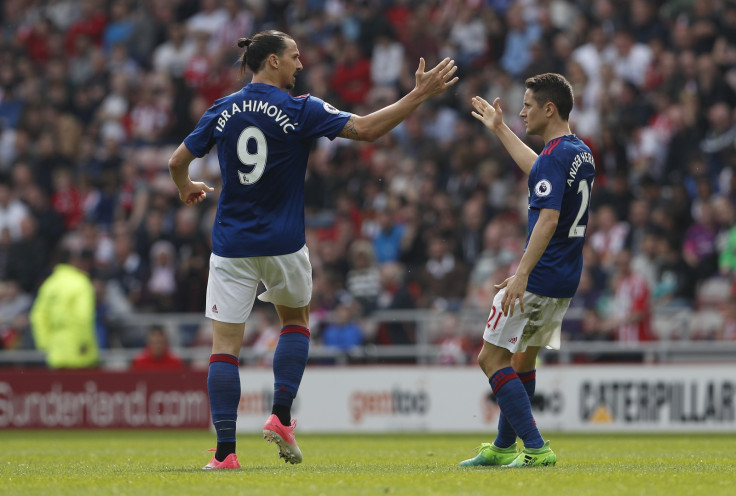 Zlatan Ibrahimovic and Ander Herrera