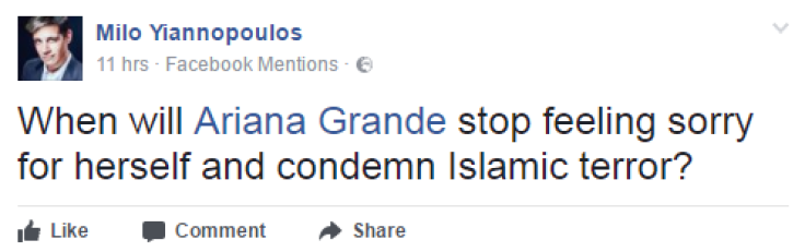 Milo Yiannopoulos Ariana Grande