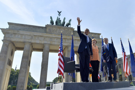Barack Obama in Berlin, Brandenburg Gate