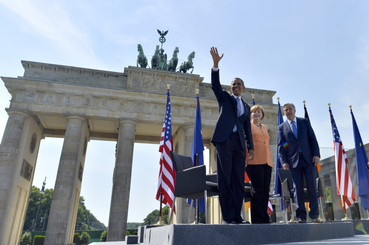 Barack Obama in Berlin, Brandenburg Gate