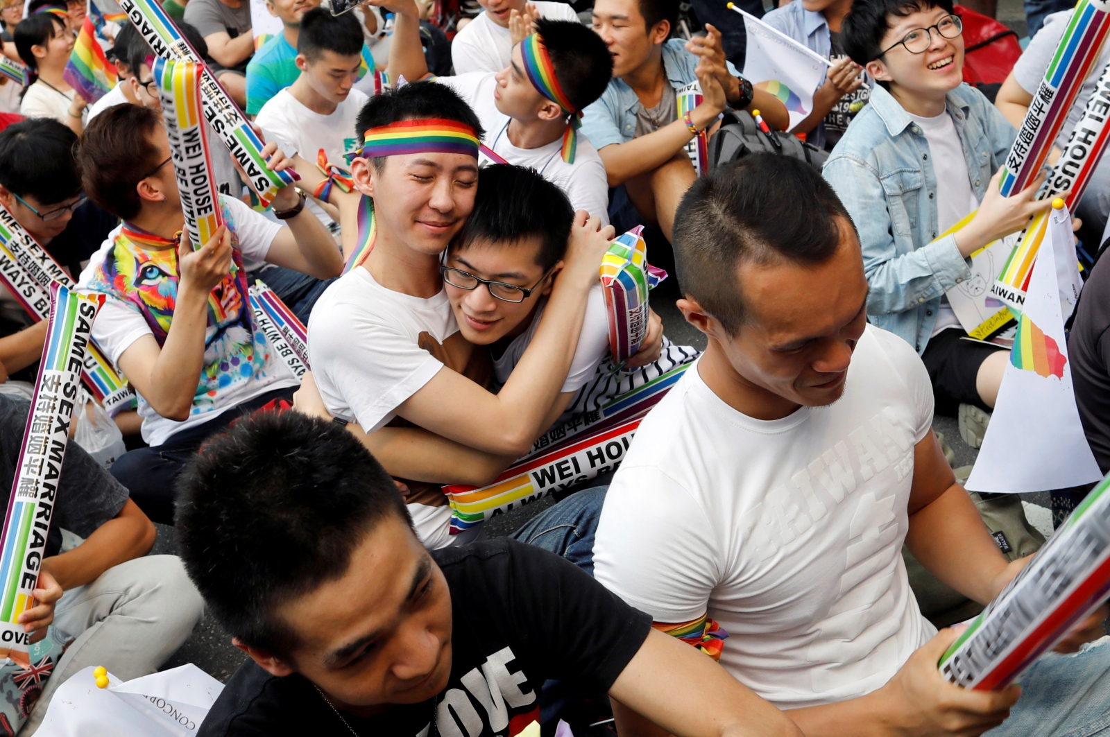 Joyous Scenes In Taipei As Taiwan Becomes First Country In