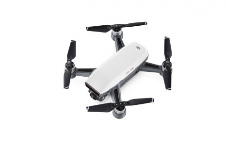 DJI Spark drone in white