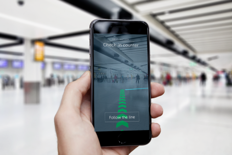 Gatwick Airport augmented reality navigation system 
