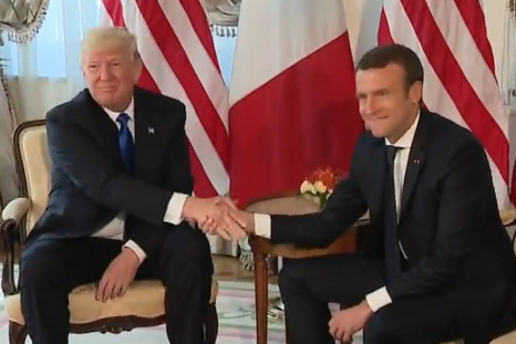 Macron-Trump Handshake Under Scrutiny As Pair Meet For First Time