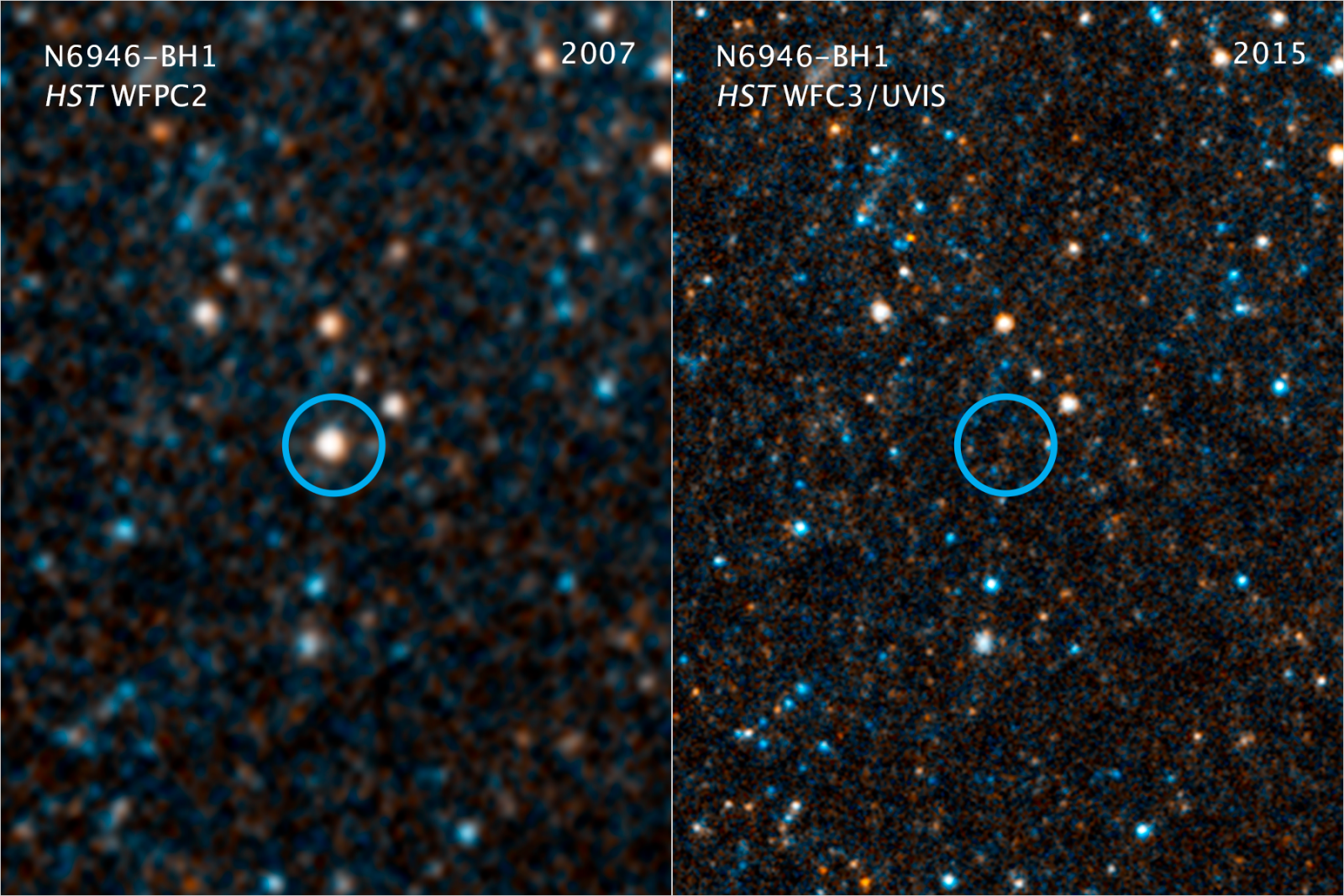 Mystery of the disappearing star how N6946BH1 vanished without a trace