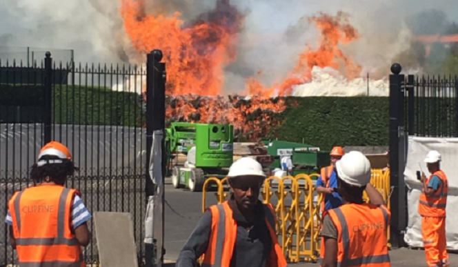 Wimbledon fire