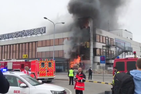 Berlin Schoenefeld airport fire