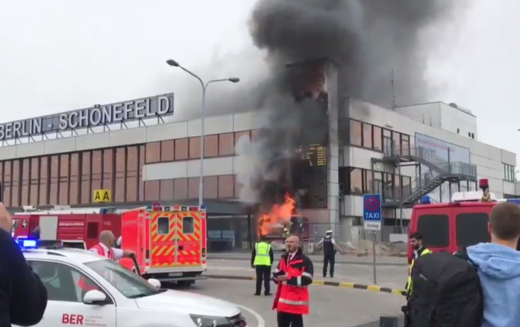 Berlin Schoenefeld airport fire