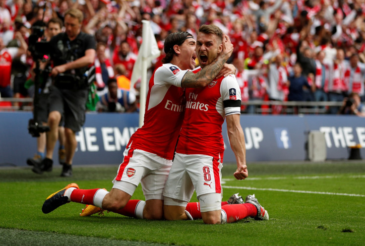 Hector Bellerin and Aaron Ramsey