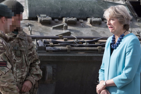 Theresa May troops