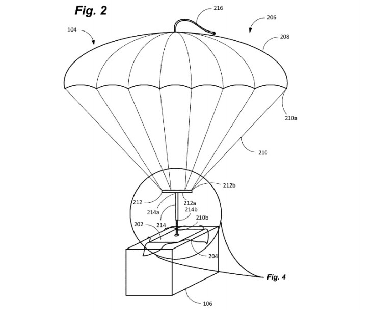 Amazon Prime Air parachute