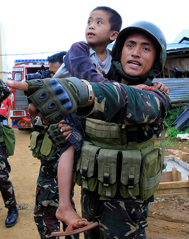 Marawi residents rescued