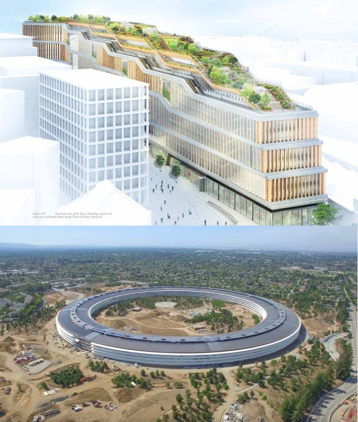 Google London HQ vs Apple Park