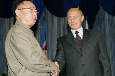 Kim Jong Il and Vladimir Putin