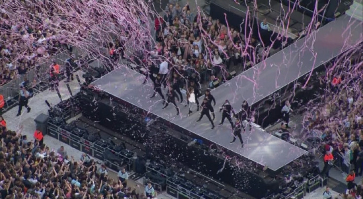 AERIALS: ARIANA GRANDE TAKES TO STAGE AT ONE LOVE CONCERT