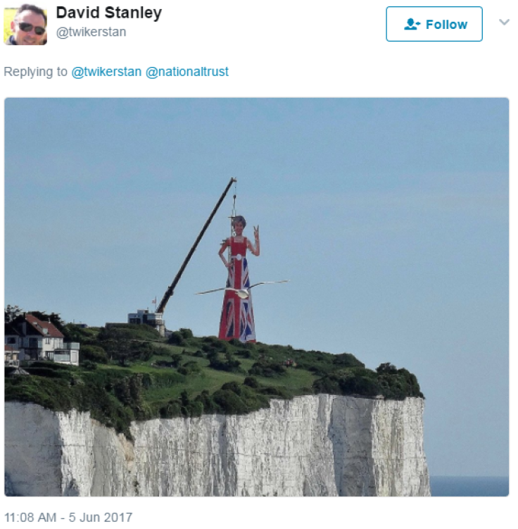 Theresa May white cliffs