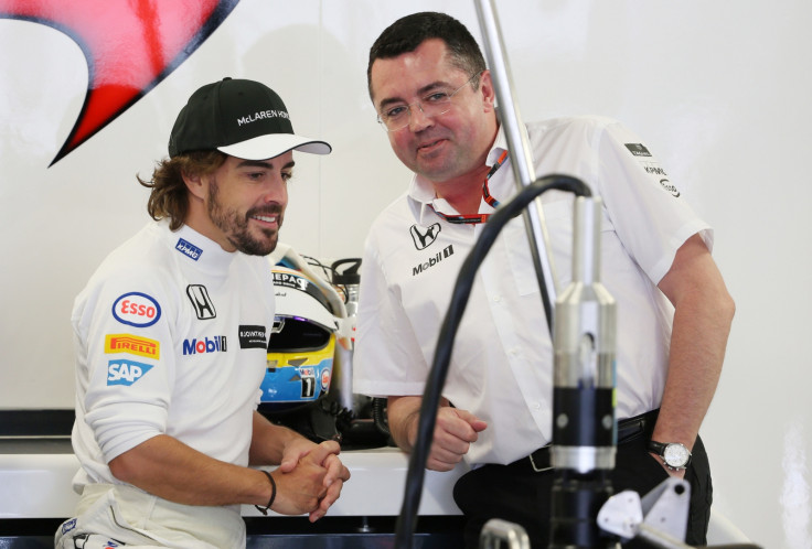 Fernando Alonso and Eric Boullier