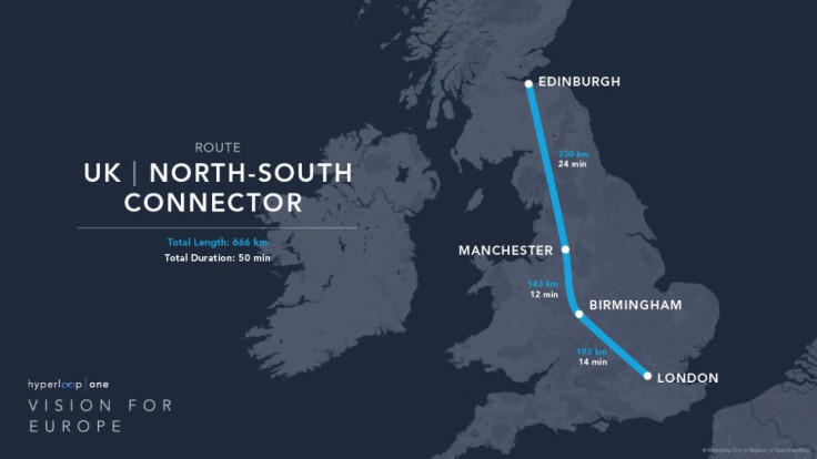 Hyperloop One route