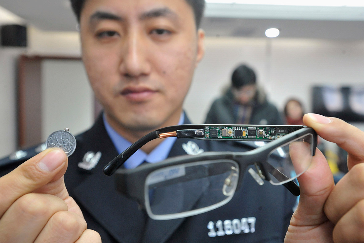 China exam high-tech cheating devices gaokao