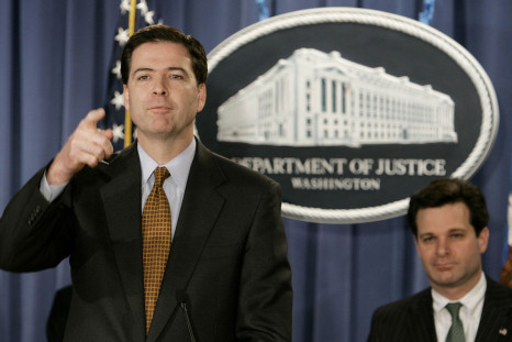 Christopher Gray behind  James Comey