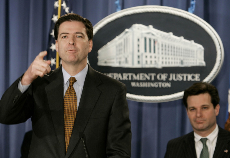 Christopher Gray behind  James Comey