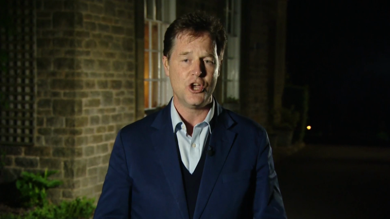 Nick Clegg rules out coaltion with either Conservatives or Labour