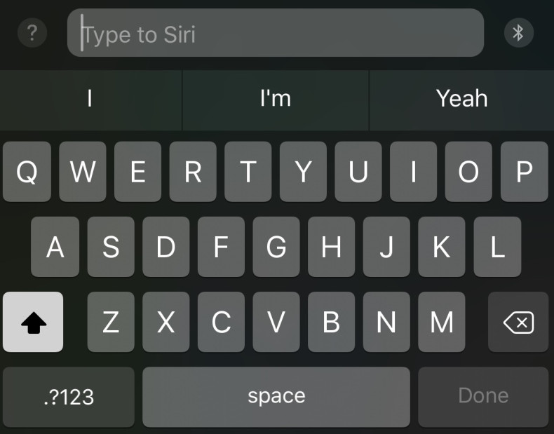 iOS 11 type to Siri