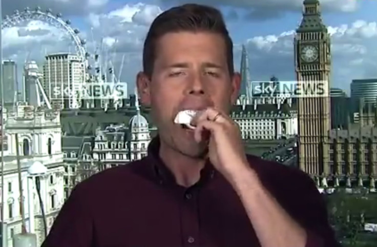 Matthew Goodwin eats book after election