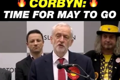 Momentum video of Corbyn