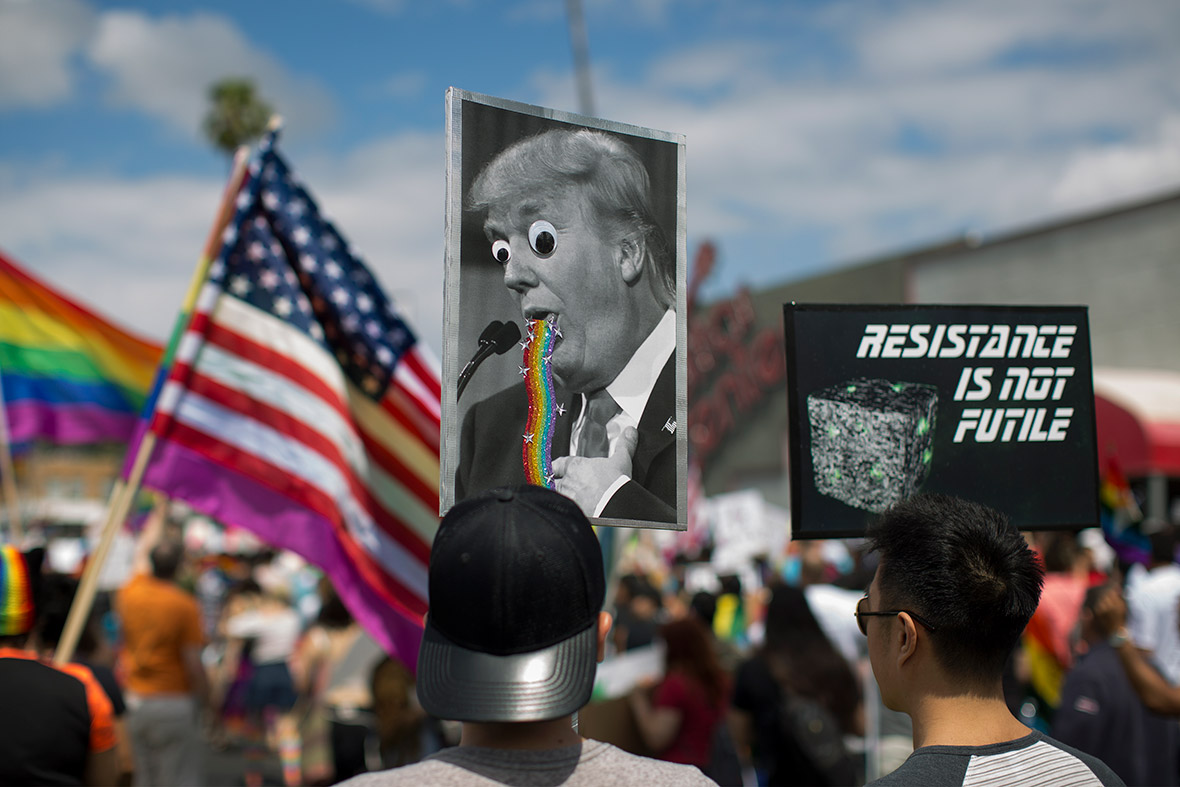 West Hollywood Gay Pride LGBT resist DonaldTrump