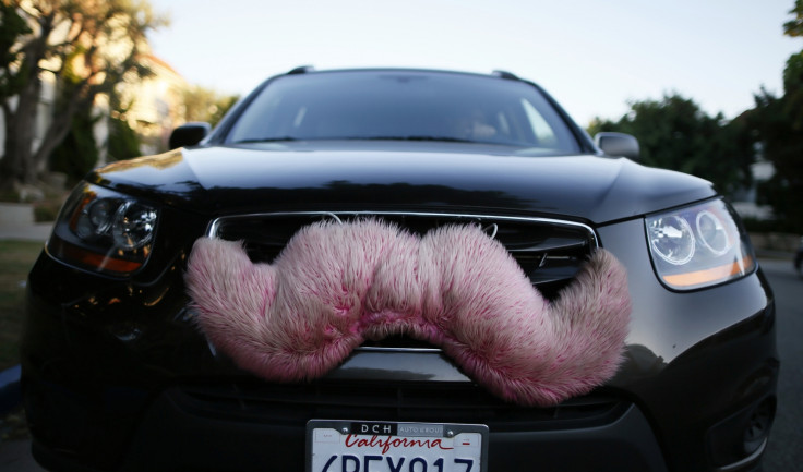 Lyft pink moustache logo