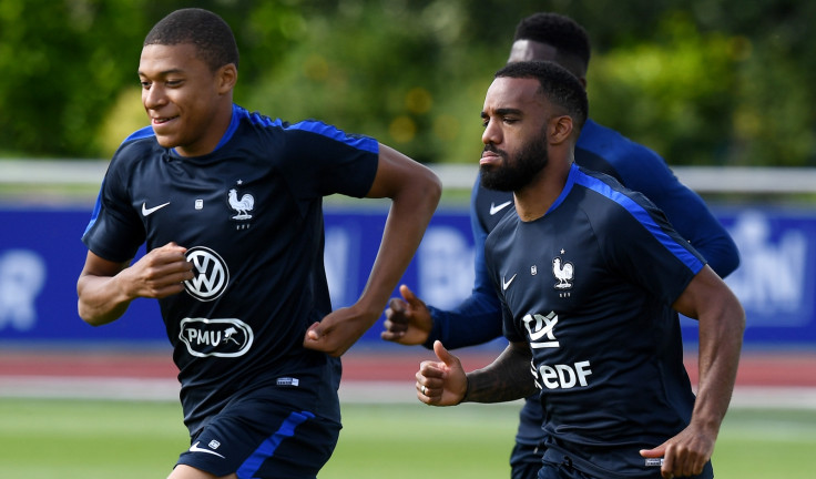 Kylian Mbappe and Alexandre Lacazette