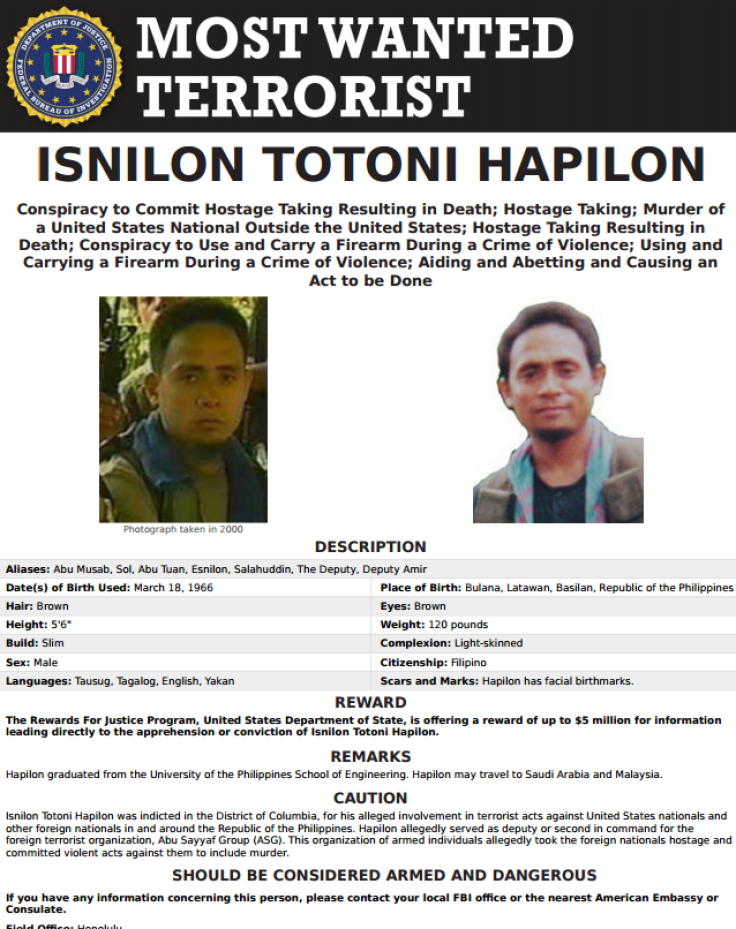 Isnilon Totoni Hapilon - FBI 