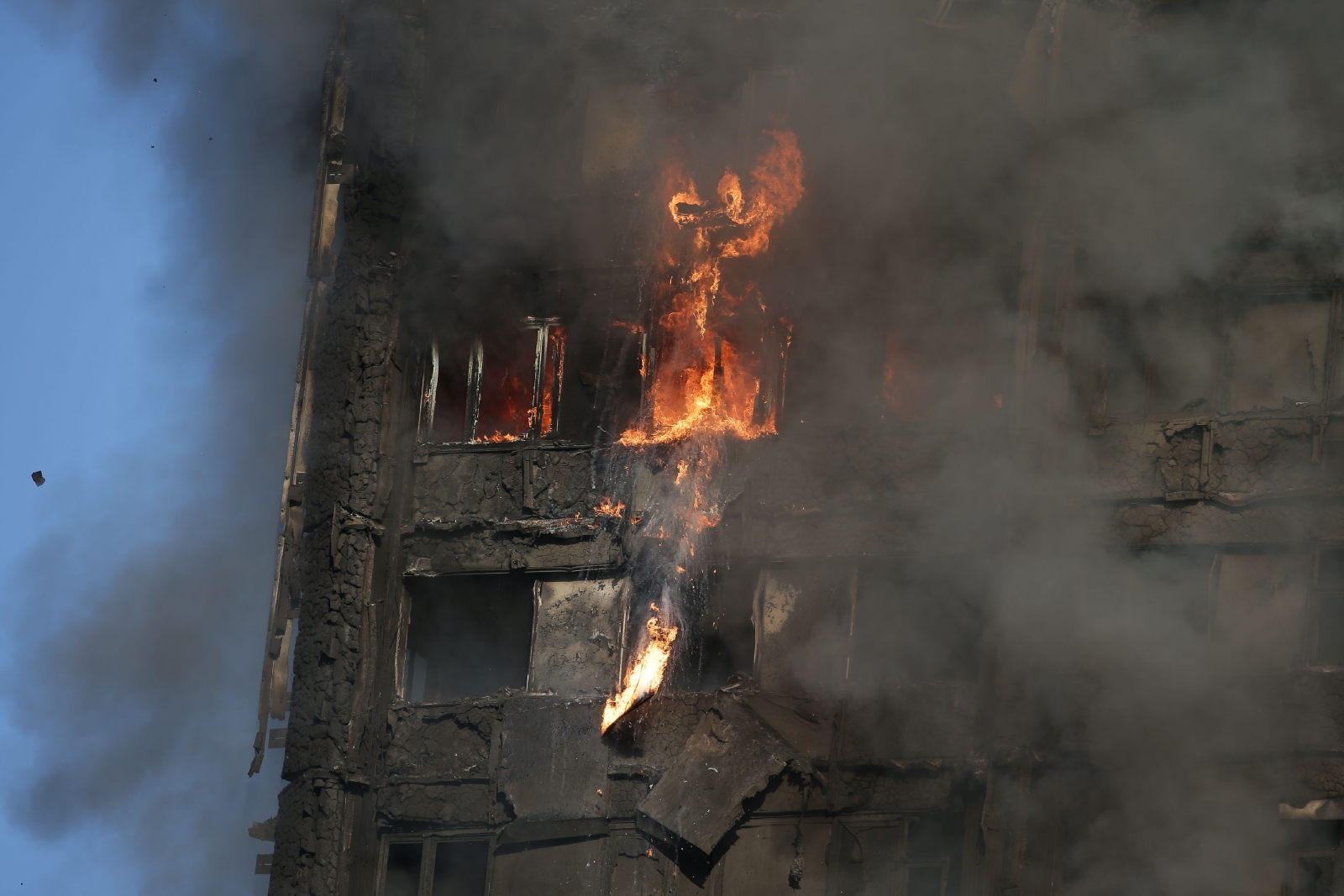 Grenfell Tower fire west London Kensington