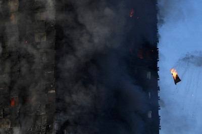 Grenfell Tower block fire Kensington west London
