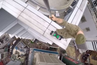 hoverboard skyscraper stunt