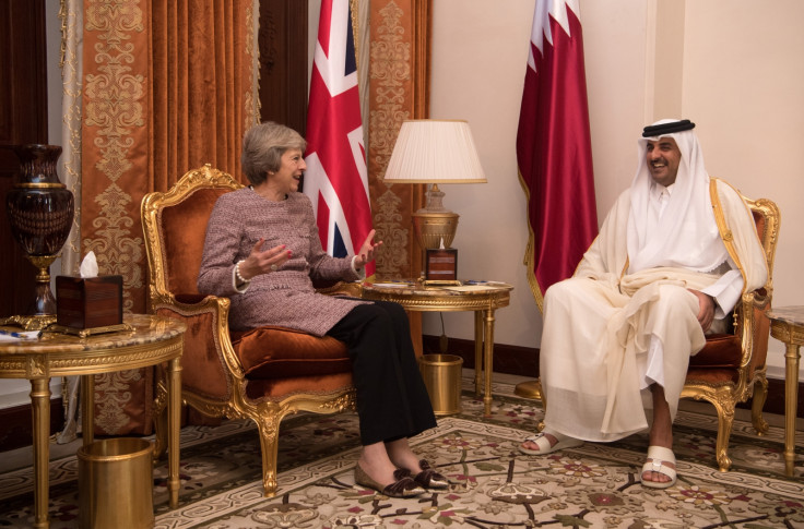 Theresa May and the Emir of Qatar