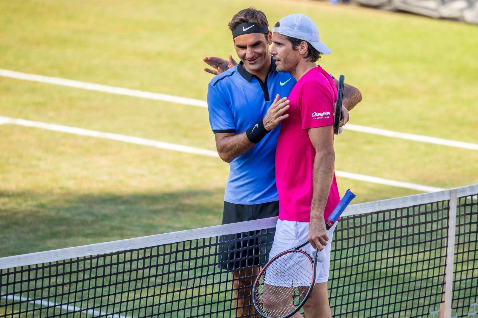 Roger Federer and Tommy Haas Roger Federer and Tommy Haas