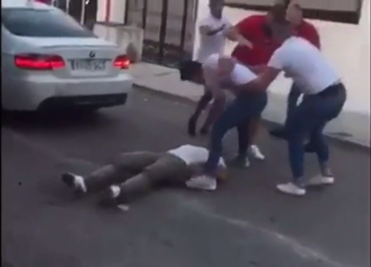 mass brawl outside Marbella nightclub