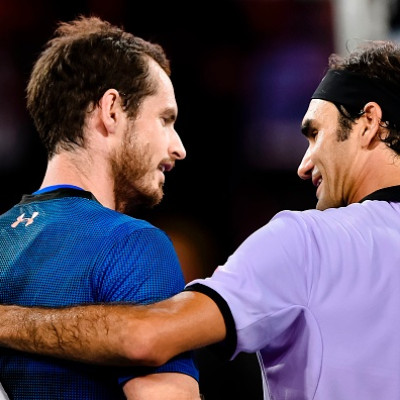 Andy Murray and Roger Federer